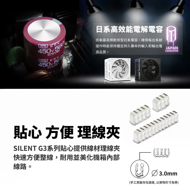 【KISS QUIET】凱斯克 Silent G3-純黑 650W-ATX 3.1(金牌 全模組 電源供應器  PCIE5.1)