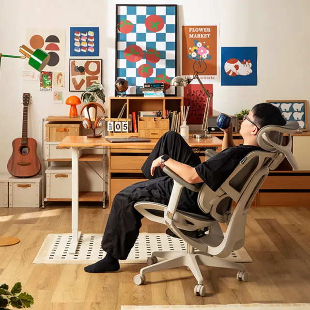 【hoi! 好好生活】hoi! HBADA E3 Air 4D聯動扶手久坐護腰人體工學椅(多色可選)