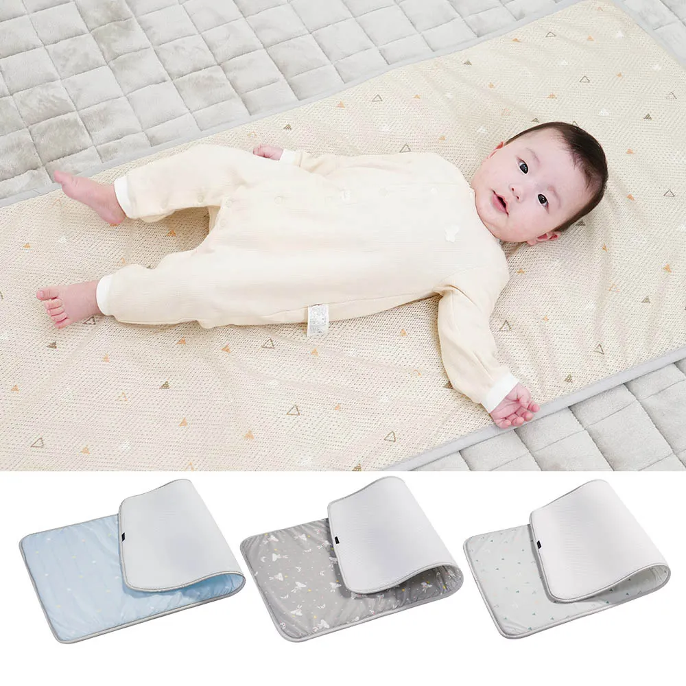 【GIO Pillow】中床 60×120cm 超透氣排汗嬰兒床墊 M號 送收納袋(嬰兒床墊 透氣床墊 可水洗床墊)