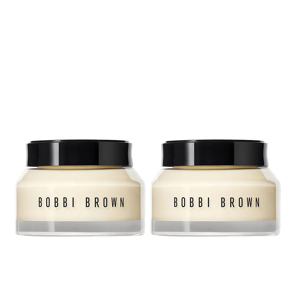 【Bobbi Brown 芭比波朗】全新升級 維他命乳霜雙入組(維他命超完美乳霜50mlx2/妝前神霜/橘子霜)