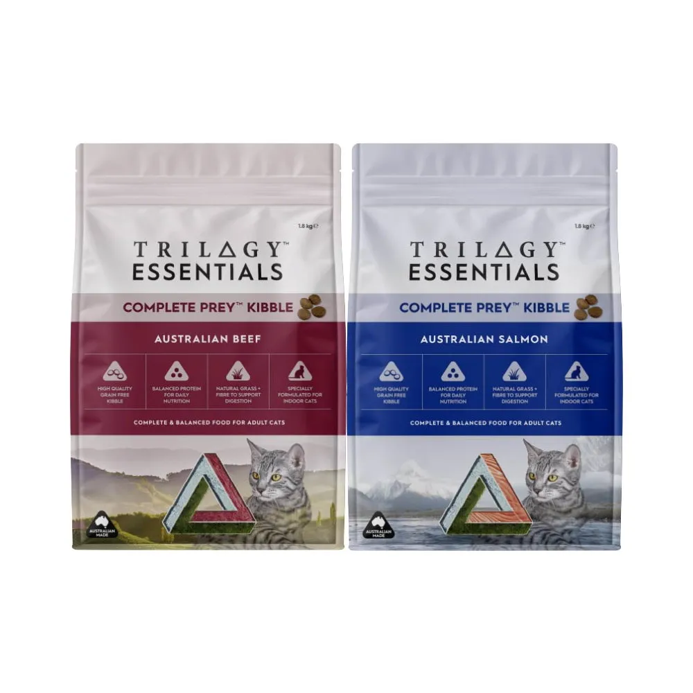 【TRILOGY 奇境】無穀成貓｜純乾糧1.8kg(澳洲鮭魚｜澳洲牛肉)(貓主食、貓飼料、貓糧、貓乾糧)