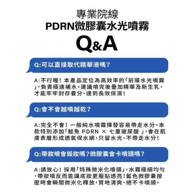 【MIRAE 未來美】專業院線PDRN水光膠囊噴霧 100mL x2