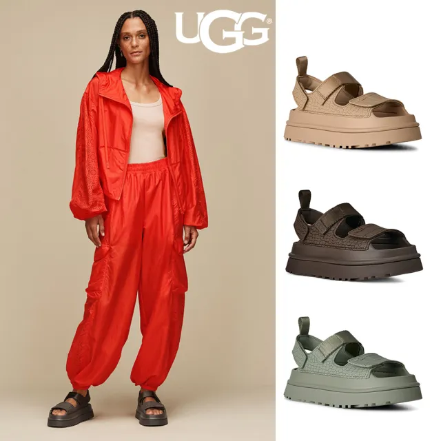 【UGG】涼鞋 拖鞋 女鞋 厚底涼鞋 防水涼鞋 厚底拖鞋 GoldenGlow 多款任選