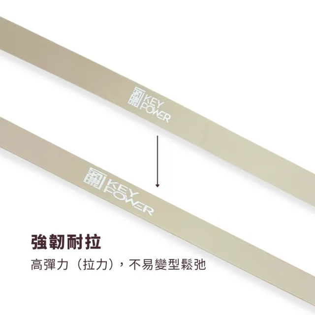 【KEY POWER 氣魄】台灣製 彈力帶 30kg/65磅｜附收納網袋(天然橡膠.彈力繩.阻力繩.阻力訓練)