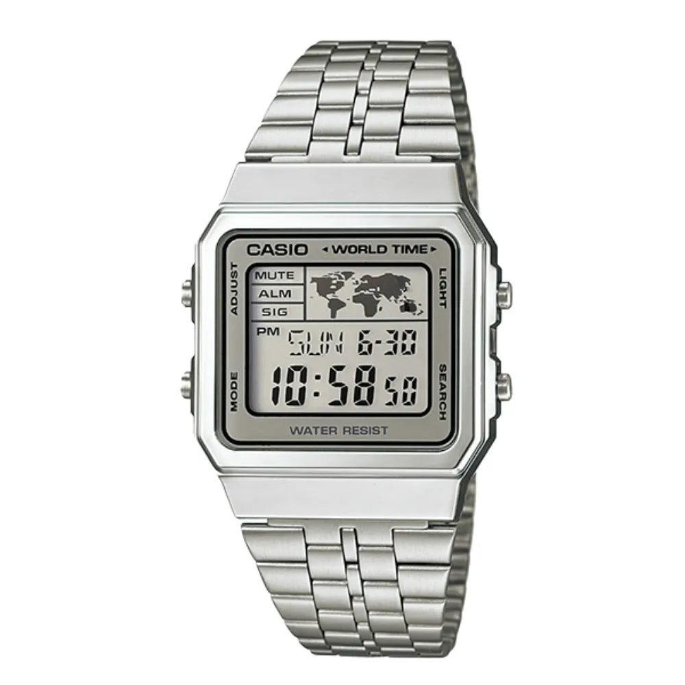 【CASIO 卡西歐】方形數位電子錶(A500WA-7D)