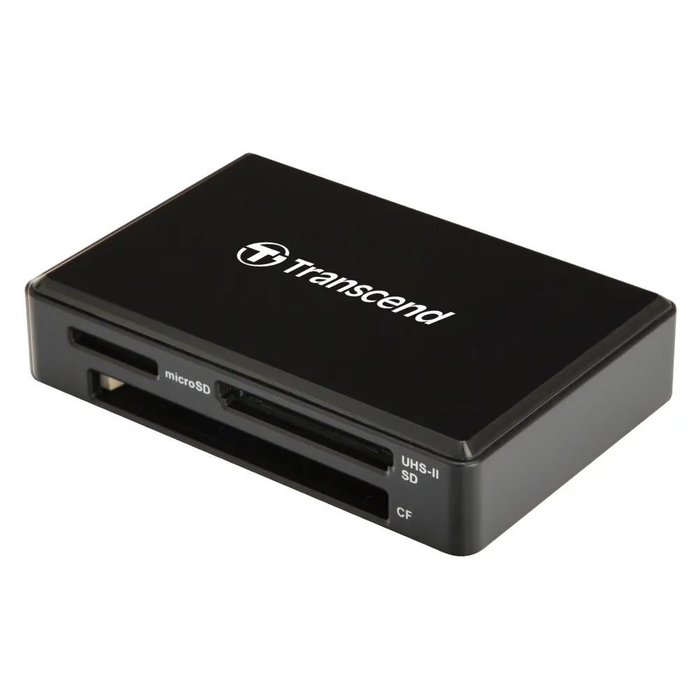 【Transcend 創見】RDF9 高速USB 3.1 多合1讀卡機-黑(支援UHS-II SD記憶卡-TS-RDF9K2  新舊包裝隨機出貨)