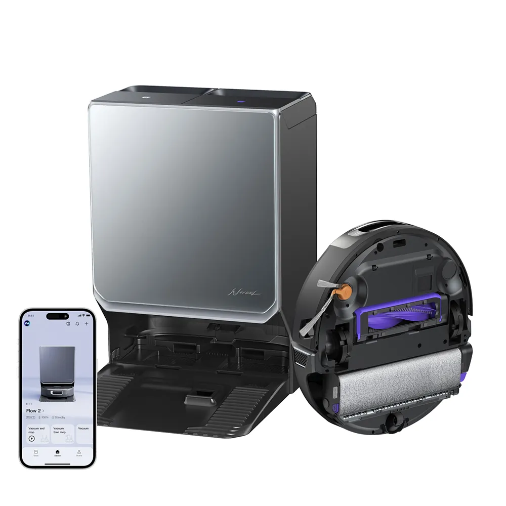 【Narwal 雲鯨】Flow 2 水箱版《曜淨履神》熱活水履帶AI掃拖機器人(無限識別大腦/地毯深層清潔)
