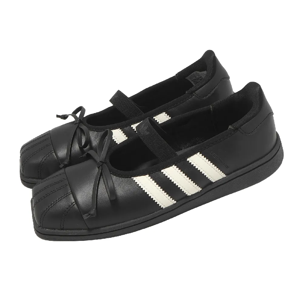 【adidas 愛迪達】休閒鞋 Superstar SQ Ballet 女鞋 黑 Jennie 聯名 芭蕾舞鞋 LB3787