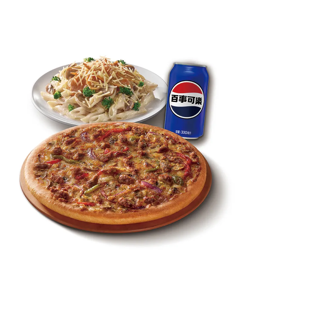 【Pizza Hut 必勝客】13吋大比薩麵食雙主餐 好禮即享券-E