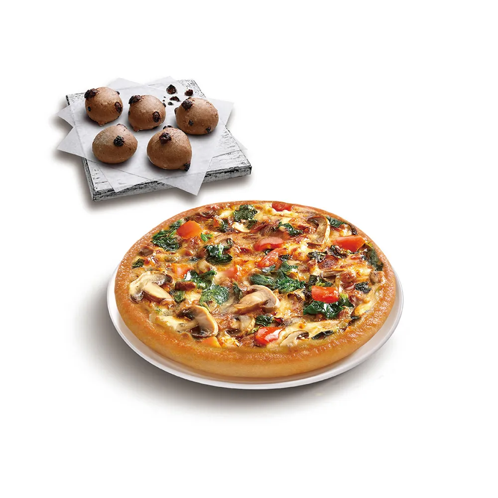 【Pizza Hut 必勝客】6吋個人比薩口味3選1+副食3選1套餐 好禮即享券-E