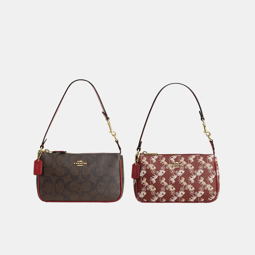 【COACH】蔻馳官方直營 NOLITA 19 經典 SIGNATURE 手袋 手拿包 斜背包 單肩包-2色任選(C3308/CDC37)