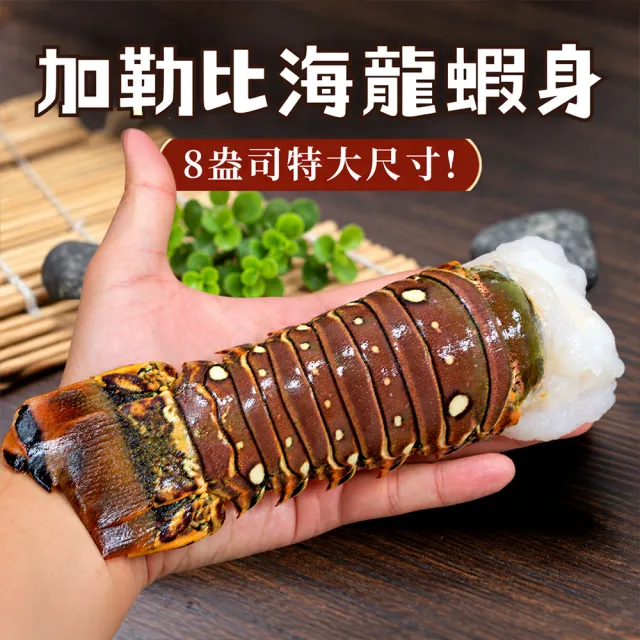 【優鮮配】8盎司-龍蝦身 5尾(220g/尾)/去頭殼薄(生凍)龍蝦尾