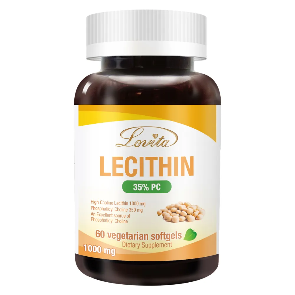 【LOVITA 愛維他】大豆卵磷脂素食軟膠囊 60顆(磷脂質 PC PL PE)