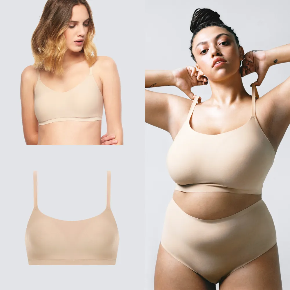 【Chantelle 仙黛爾】Soft Stretch.涼感 無痕 無鋼圈 輕運動 女內著 女內衣 2件組 黑膚可選.16A20_0WU