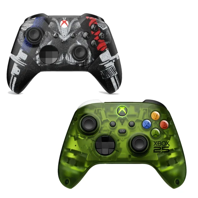 【Microsoft 微軟】XBOX 原廠無線控制器(25周年限量版)+XBOX Elite Series 2 菁英控制器 輕裝版(忍者外傳 4