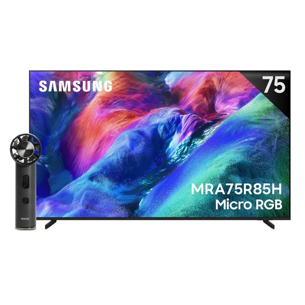 【Samsung 三星】75型4K Micro RGB 144Hz AI智慧顯示器(MRA75R85HAXXZW)含基本安裝 75R85H