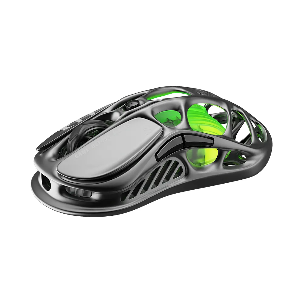 【Gravastar】MERCURY 水星無線電競滑鼠 M1 Pro 星鑽灰(異骨鏤空設計/沉浸式RGB炫光/高精度傳感器)
