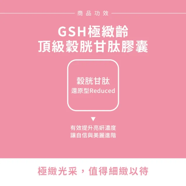 【Sun 日落恩賜】GSH極緻齡頂級穀胱甘肽膠囊3袋組(共90粒)