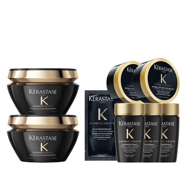 【KERASTASE 巴黎卡詩】黑鑽極萃逆時髮膜200ml雙入組(卡詩髮膜/護髮/修護)