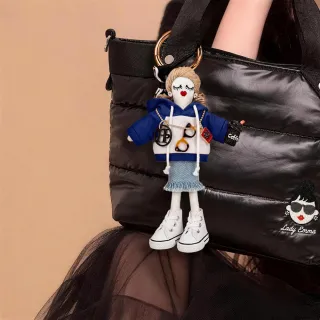 【HAPPYFACE】雙11 玩色時髦 EMMA DOLL 質感包包 配件墜飾 金屬扣飾(E28242)