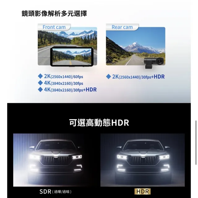 【Abee 快譯通】V92AGH 行車紀錄器 WIFI 雙鏡頭前4K後2K 科技執法(Sony星光夜視二代 贈64Ｇ記憶卡)
