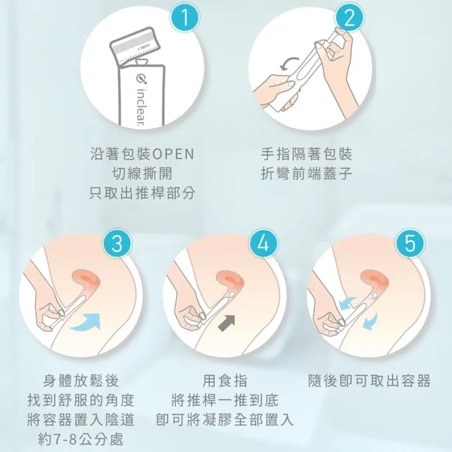 【花美水】Inclear櫻克麗兒 一次性私密淨化凝膠10支x2入組(經後/運動/游泳/親密後淨化保濕)