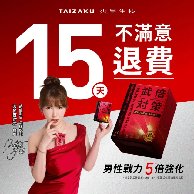 【TAIZAKU 火星生技】武倍對策 14包/盒(波多野結衣推薦 日本專利BNN蕉護活性 精胺酸 鋅 男性保健 非瑪卡 )