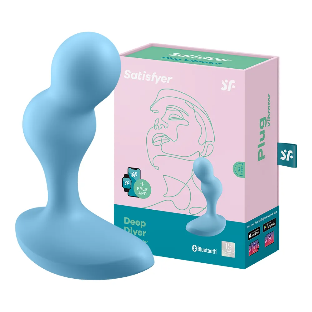 【Satisfyer】Deep Diver 深潛者 後庭前列腺拉珠棒 藍 後(情趣職人 後庭按摩器 情趣用品 前列腺按摩)