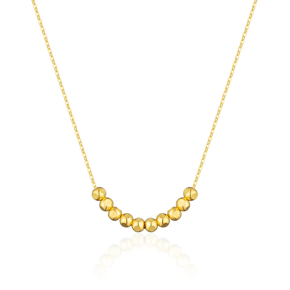 【Just Gold 鎮金店】緊緊相依 黃金項鍊(網路限定)
