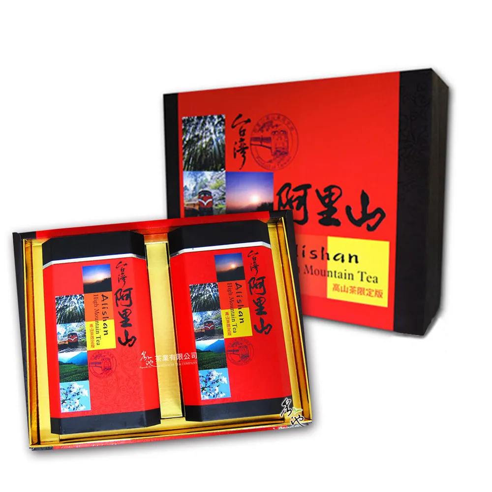 名池茶業】阿里山瑞里手採高山茶葉禮盒150gx2罐x2盒(當季限定款