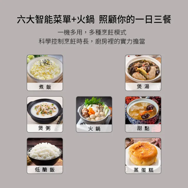 【DIKE】HKE340 5L多功能萬用電子鍋(煮/瀝/蒸三段低醣烹飪)