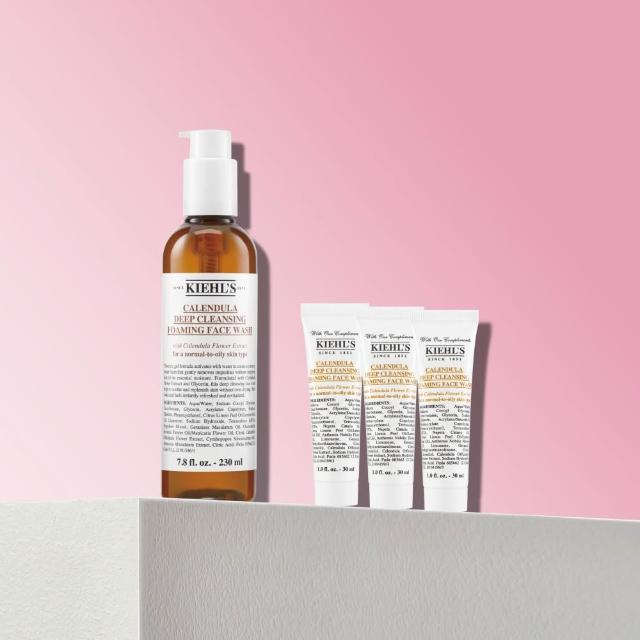 【Kiehl’s 契爾氏】官方直營 金盞花泡泡潔面凝露230ml(Kiehl’s/保濕 舒緩)