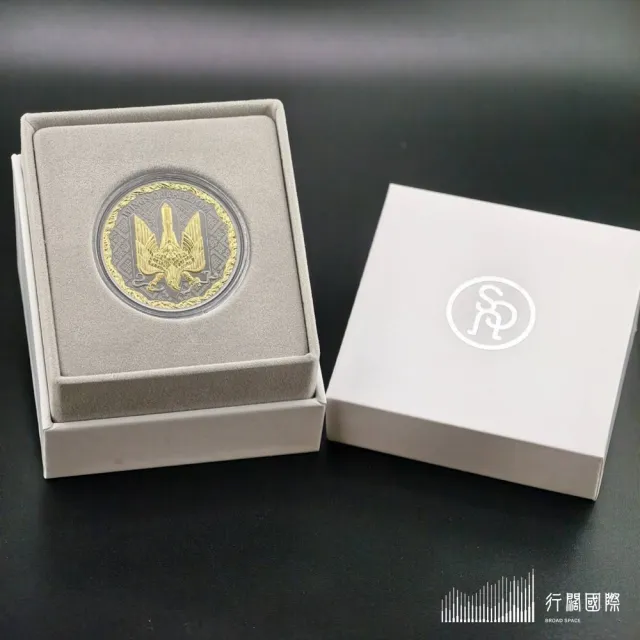 {行闊國際} -United Crypto States -自由之翼 | 鍍釕鍍金 1oz 精鑄銀幣 | 精品盒裝