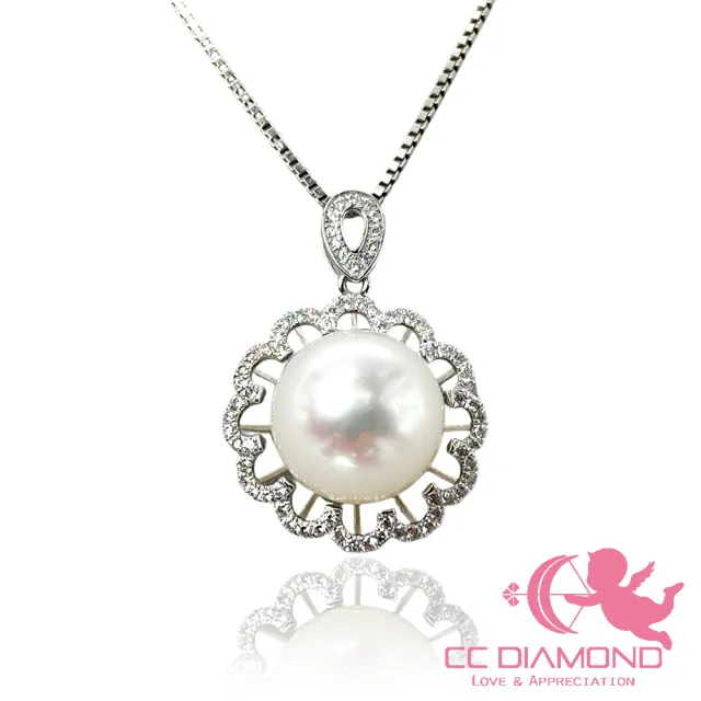 【CC Diamond】18K天然南洋白珍珠 維納斯墜飾(10.2mm)