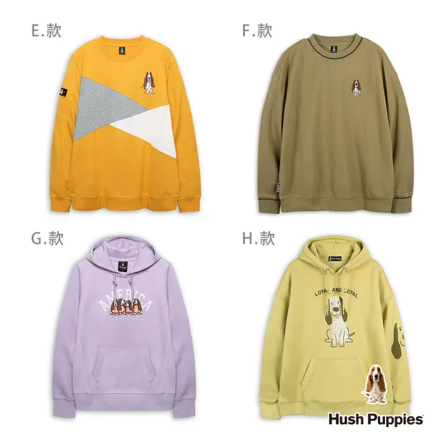 【Hush Puppies】男女裝 上衣 品牌人氣LOGO上衣 (多款任選)