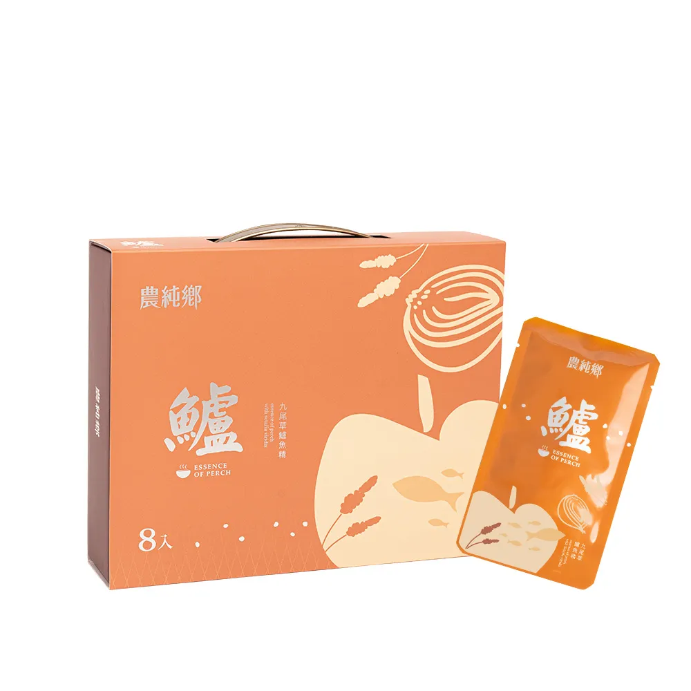 【農純鄉】九尾草鱸魚精禮盒 50毫升 x 8包/盒(常溫保存)