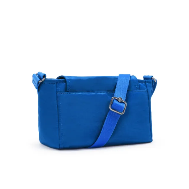 【KIPLING】緞藍色掀蓋式側肩背包-CAMIRA 女包