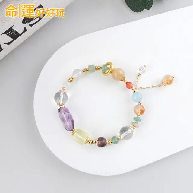 【命運好好玩】桂花盛開鎏金水晶手鍊（其他規格）