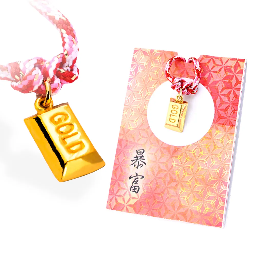 福西珠寶】黃金擺件暴富金條御守幸運物招財金塊12款吉祥造型任選(金重