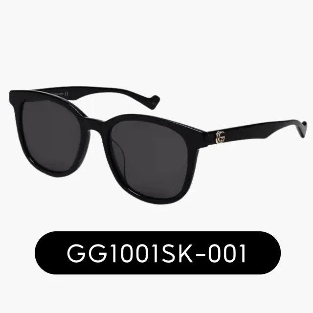【GUCCI 古馳】亞洲版型 中性膠框太陽眼鏡組合(禮物／送禮首選 GG0714SA、GG0417SK、GG0960SA、GG1001SK)