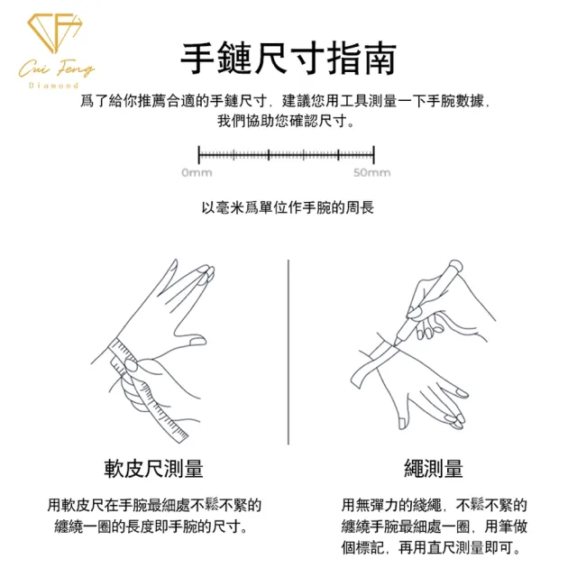 【CF Diamond】手鍊 莫桑鑽《雪夜》1克拉(雙11 鑽石 手鏈 生日禮物 求婚)