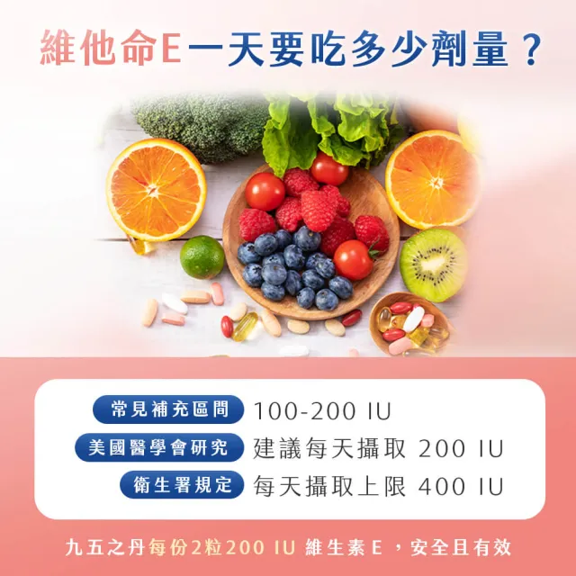 【JIU WU DAN 九五之丹】松鶴 高活性維他命E 維生素E 2包共60粒(世界品質金獎維他命E)