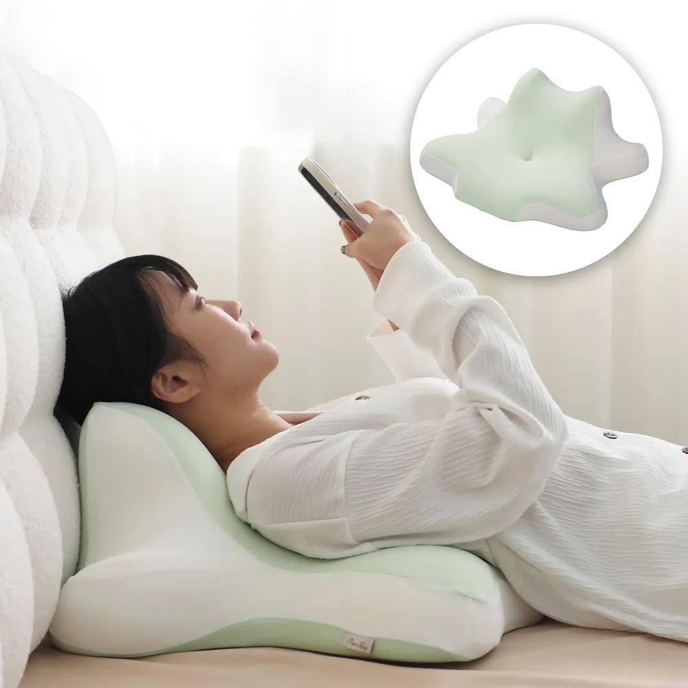 【Pure Sleep 純好眠】日の放空趴趴枕(夜貓枕 趴睡枕 記憶枕 護頸枕頭 靠枕 人體工學 枕頭)