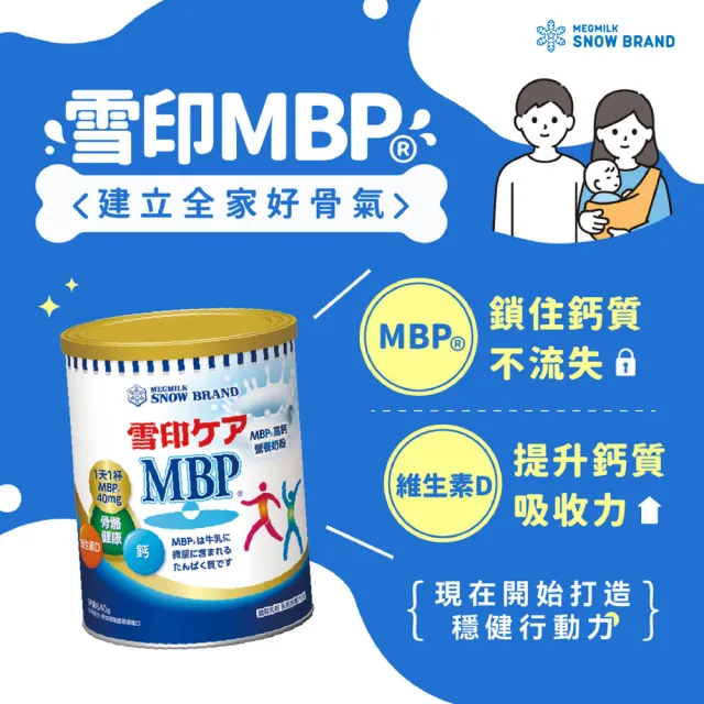 【SNOW 雪印】雪印MBP高鈣營養奶粉840gx3罐(新升級配方)
