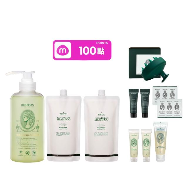 【ROOTON】官方直營 甦活植萃洗髮超值組-洗髮精500ml+洗髮精補充包500mlx2入