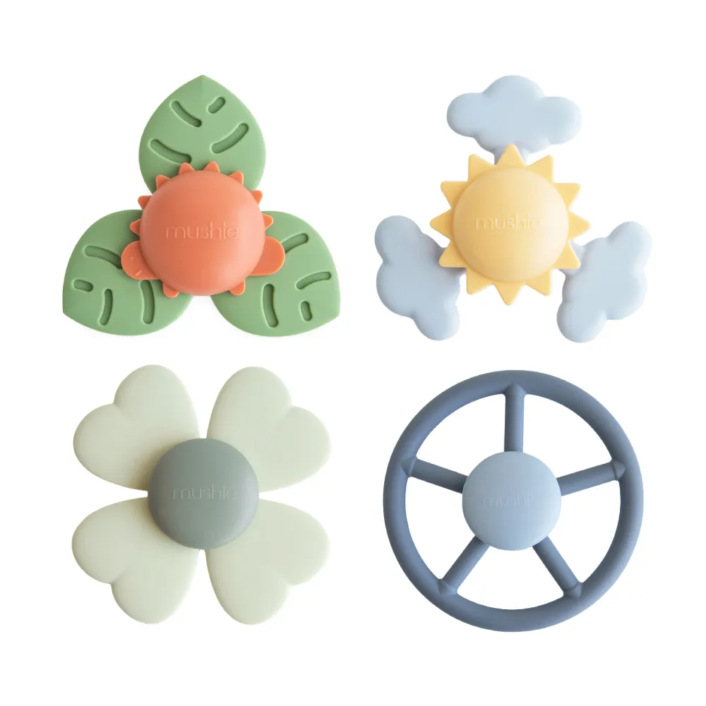 【Mushie】mushie官方直營 吸盤轉轉玩具 吸盤玩具 吸盤陀螺 安撫玩具 幼兒玩具 認知發展 感覺統合 早教啟蒙