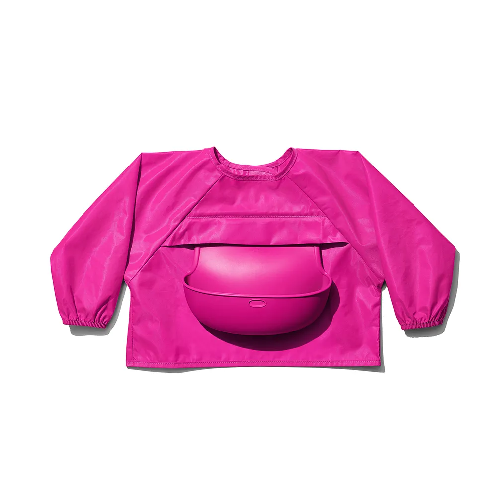 【美國OXO】tot 連袖口袋圍兜(9M+)