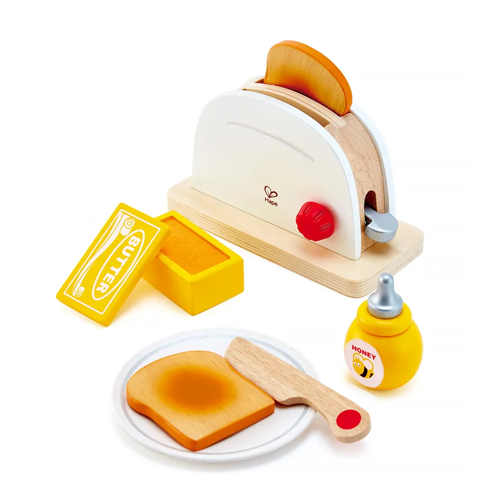【Hape】烤吐司麵包機(木製玩具/木頭玩具/彌月禮/生日禮)