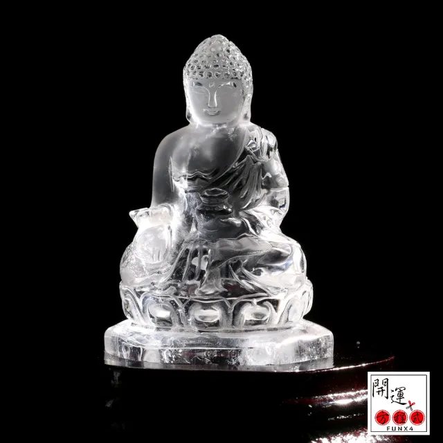 【開運方程式】白水晶佛像大日如來一物一拍水晶雕件(入厝禮l客廳招財擺件l玄關風水擺設l新居開業送禮)