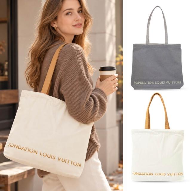 【Louis Vuitton 路易威登】LV 限量版博物館基金會帆布袋 托特包 (多款選)